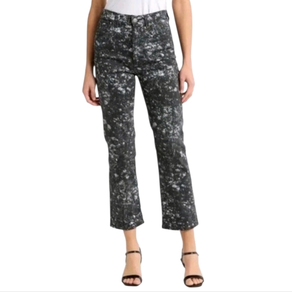 AG Adriano Goldschmeid Jeans Pants Size 31 Print Black Alexis Crop Vintage Fit